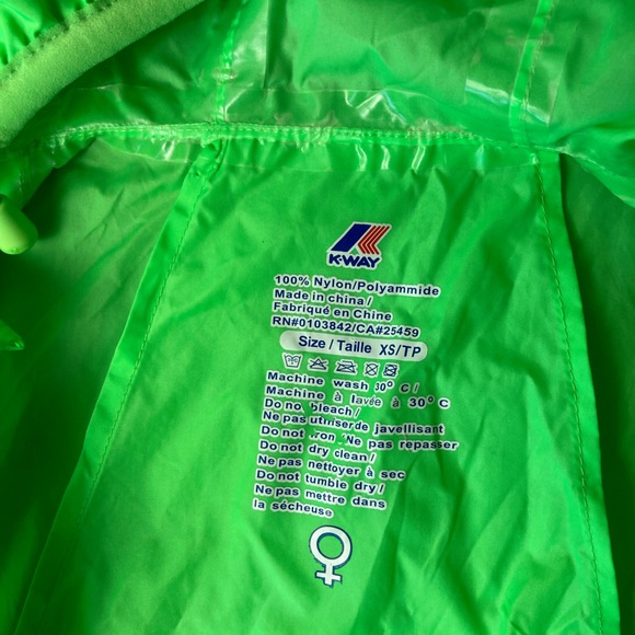 K-Way lime green jacket - Picture 3 of 7